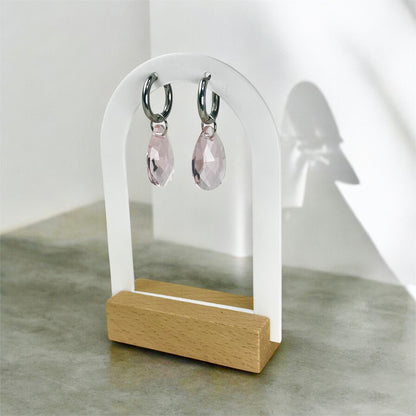 Boucles d’oreilles gouttes cristal