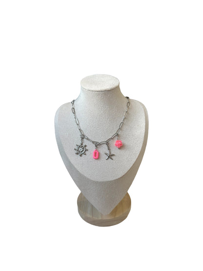 Charms Lettres Fuschia